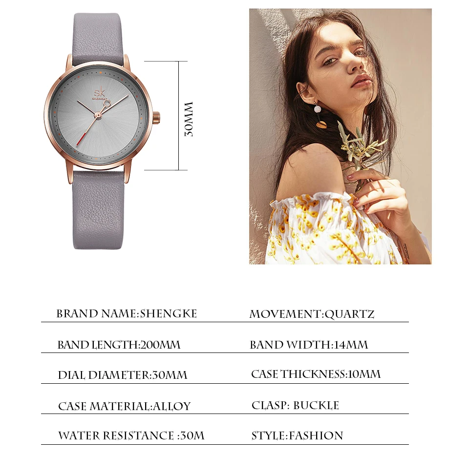 de pulso feminino reloj mujer 2019 sk