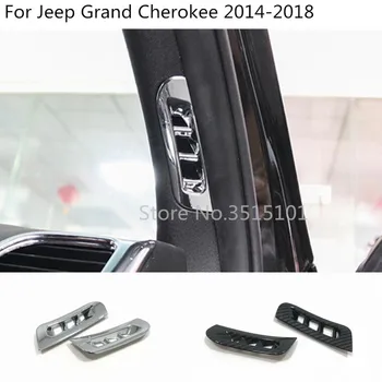 

Car Front air condition conditioning outlet vent panel Control trim frame 2pcs For Jeep Grand Cherokee 2014 2015 2016 2017 2018