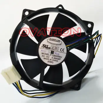 

Computer PC CPU Cooler Fan For Everflow F129025SU DC 12V 4Pin 0.38A Heatsink cooling fan