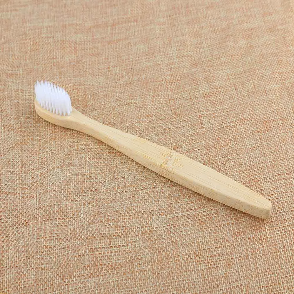 1 шт. Hgh качественная Полезная прочная модная Личная Экологичная зубная щетка из бамбука для ухода за полостью рта эко мягкие средние кисти - Цвет: Белый