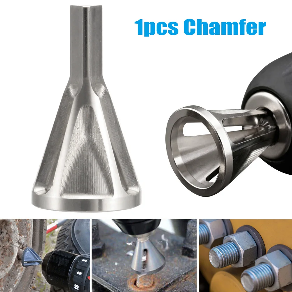 

Deburring External Chamfer Tool Stainless Steel Remove Burr Tools for Drill Bit CLH@8