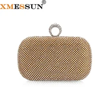 Xmessun Стразы вечерняя сумочка; BS010 палец кольцо бриллиантами свадебные дневной клатч, Сумки через плечо на цепочке вечерние жемчуг Рождественский подарок S73