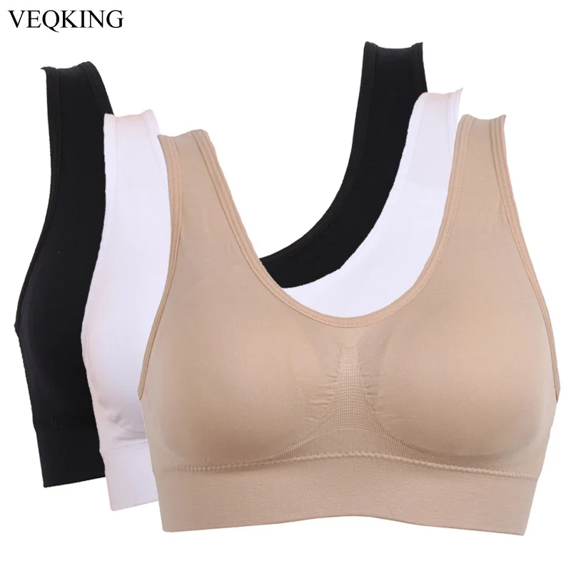 

VEQKING Women's U Back Sports Bra,Fitness Gym Running Yoga Exercise Seamless Pullover Wirefree Yoga Sleep Bra