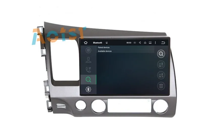 Perfect 10.1"The Newest Octa Core Android 8.0 Car No DVD Player Radio GPS Navigation Unit For Honda Civic Sedan 2007 2008 2009 2010 2011 12