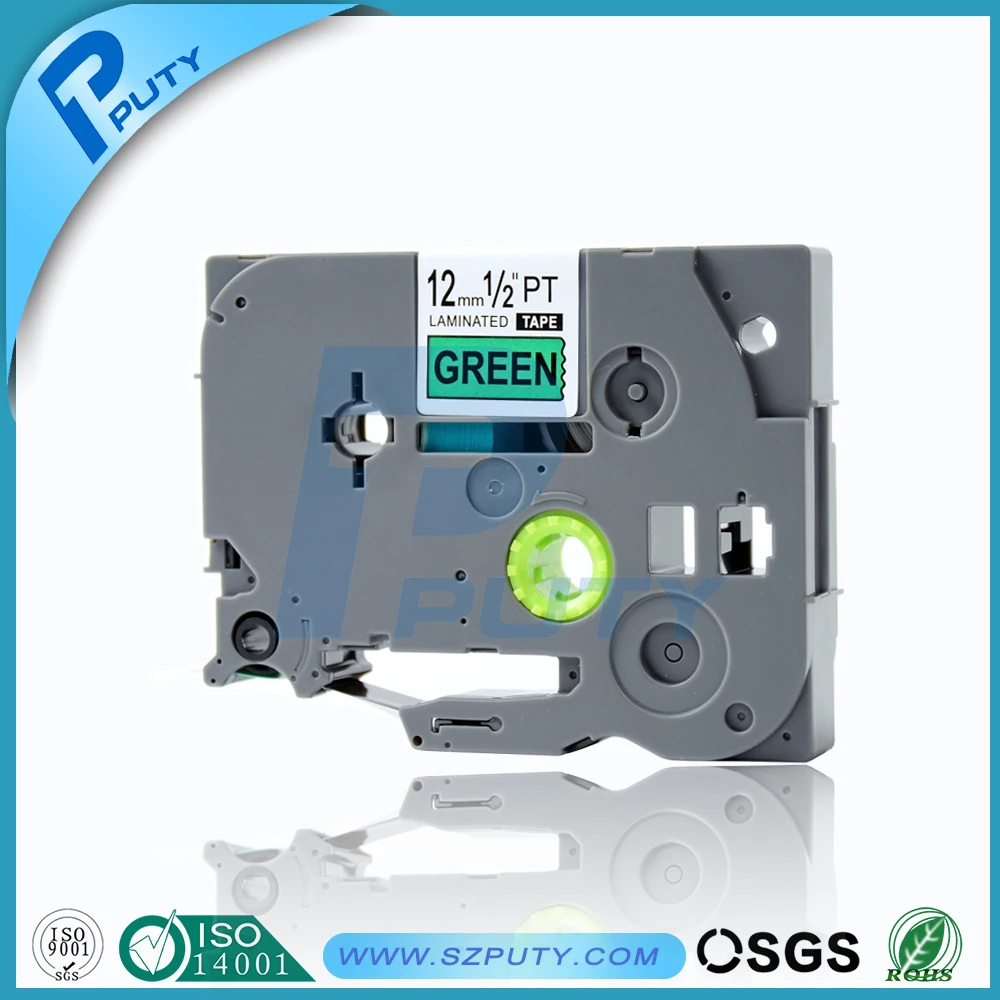 

PUTY 5PCS Compatible P-Touch TZe-731 Black on Green laminated TZ label tape PT-18Rz, PT-2030, PT-E300, PT-2100