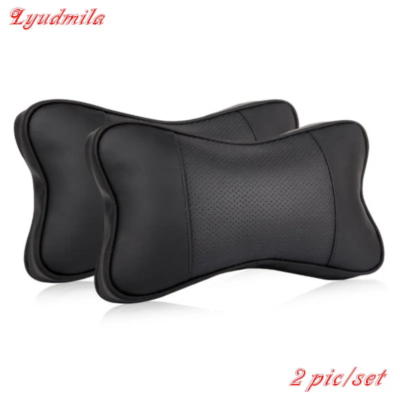 

Lyudmila For Toyota RAV4 RAV 4 RAV-4/ 2pcs/set Car Neck Auto Safety Pillow / AUTO Bone cushion / genuine leather Car Headrest