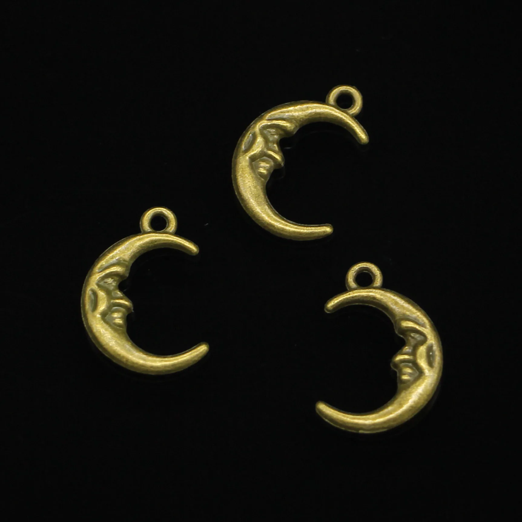 

12pcs Antique Bronze moon face Charms for DIY Bracelets Jewelry Findings 21*15mm
