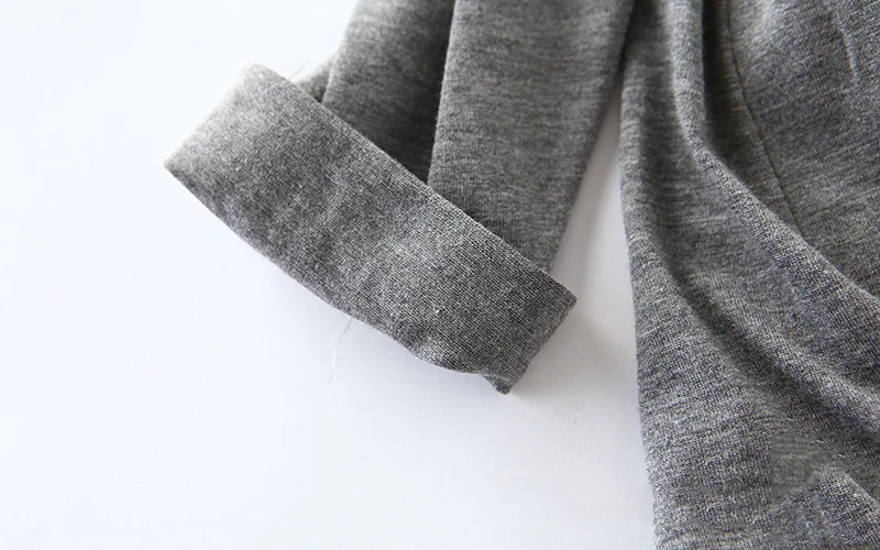 Womens top Modal long sleeve O-neck t shirt all match tee pink gray white t shirt women bts Tops