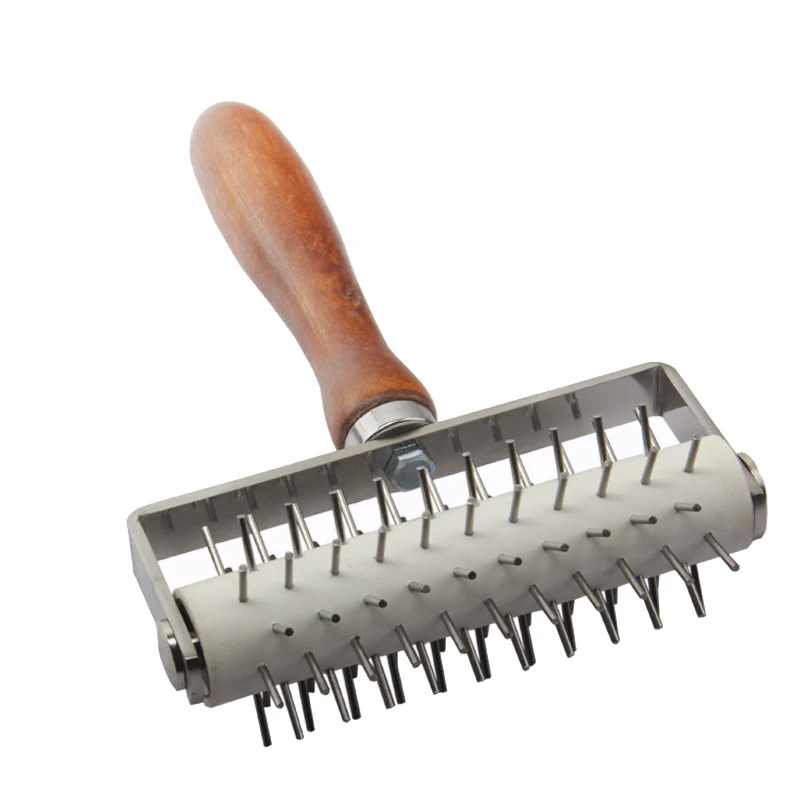 1Pcs Stainless Steel Wheel Pizza Bread Needle Punchers Roller Pie Pastry Dough Pitter Durable Wooden Handle Creative Pizza Tool 1Pcs Stainless Steel Wheel Pizza Bread Needle Punchers Roller Pie Pastry Dough Pitter Durable Wooden Handle Creative Pizza Tool