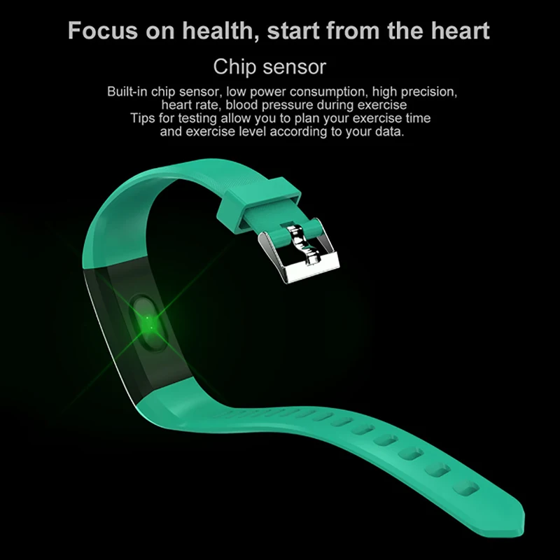 Multifunctional Fitness Activity Heart Rate Sport Wristband For Fitbit Activity Pedometer For Outdoor Indoor Fitness Running