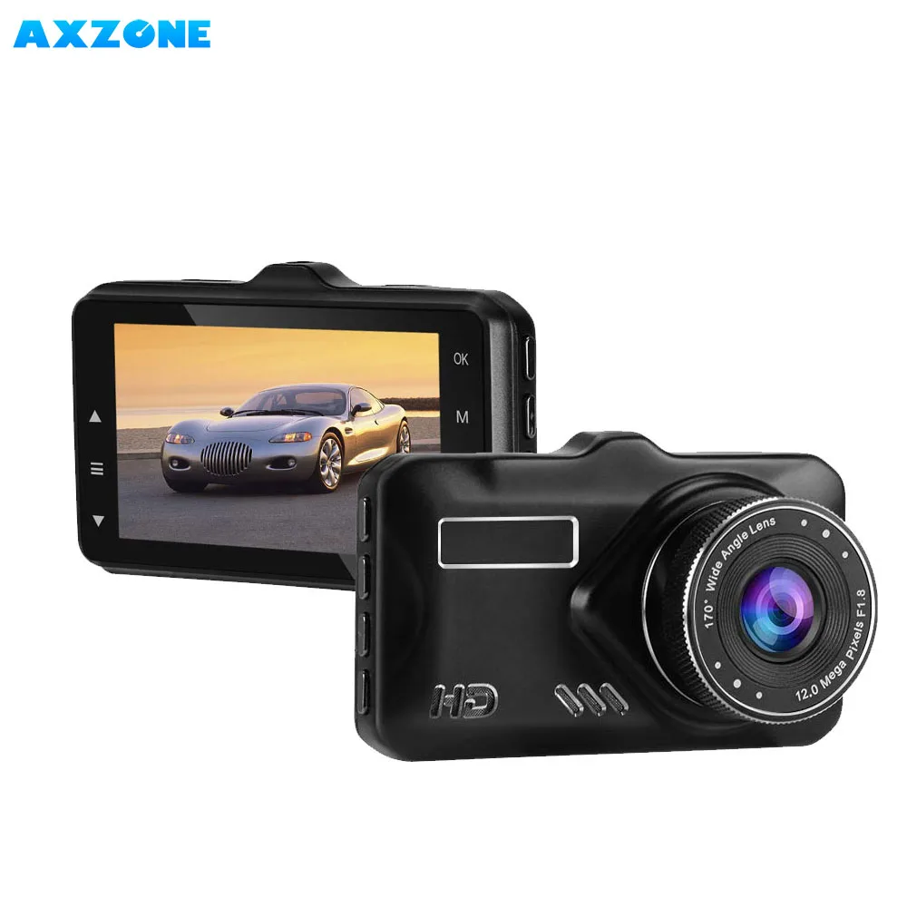 Автомобильный видеорегистратор AX ZONE черный ящик Full HD 1080P 3 7 дюйма ЖК дисплей угол