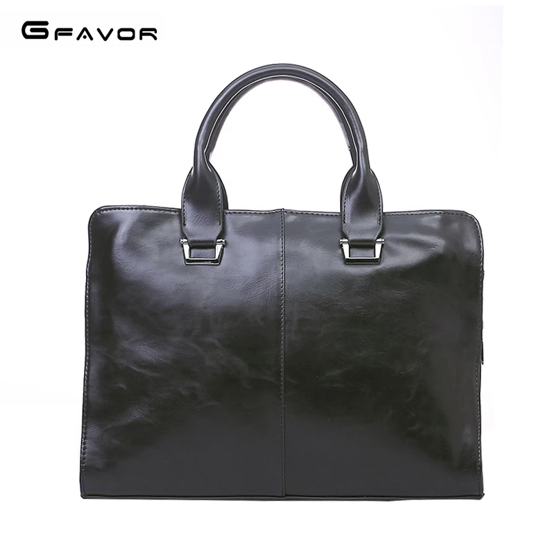 

G-FAVOR Briefcase Male Business Briefcase Men Leather Briefcases Messenger Bag Men Leather Laptop Bag Business Bag Handbag Men