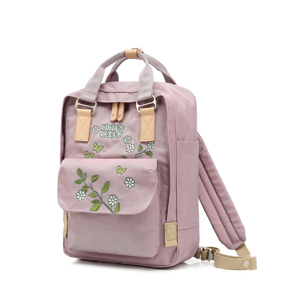 College Embroidery Kanken Backpack for Teenage Girls Fashion Lady
