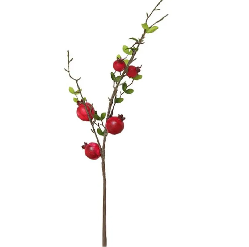 Искусственные ветви граната искусственные фрукты растение дерево стебли ягоды фрукты 25,6"