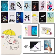 Чехол-книжка с принтом Совы медведя для samsung Galaxy Tab A 8,0 T350, чехол-книжка из искусственной кожи для Tab A 8,0 SM-T350 T355, чехол для планшета