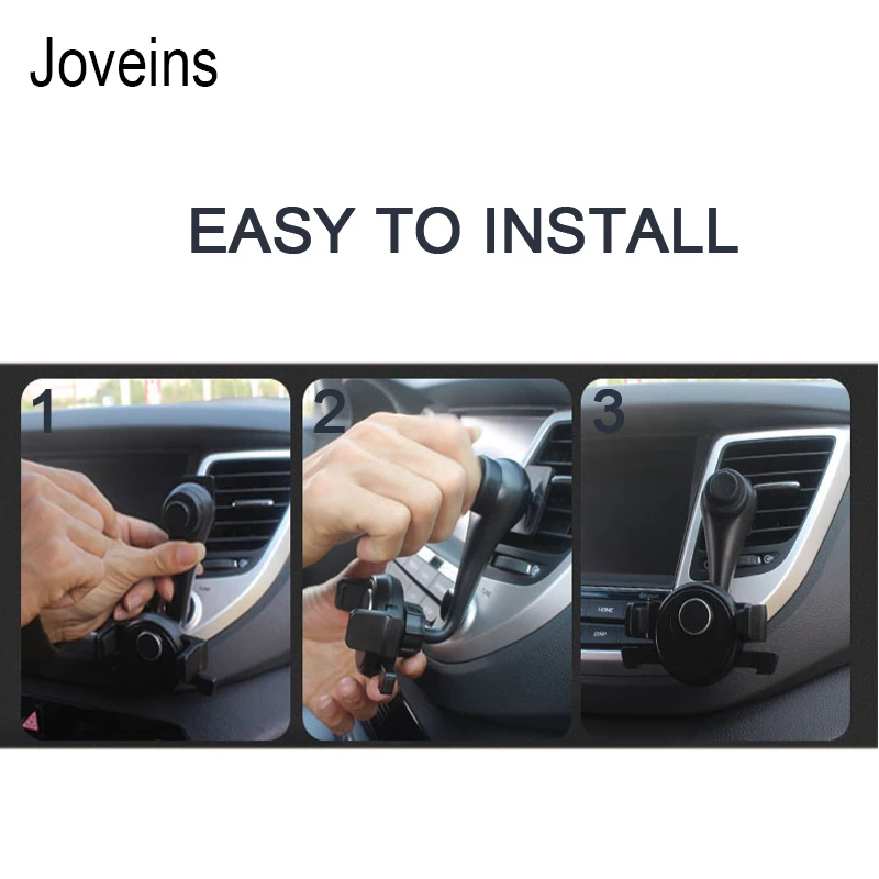 JOVEINS Автомобильный держатель для телефона Универсальный воздушный вентиляционный зажим для сотового телефона держатель для iPhone 360 градусо... JOVEINS Автомобильный держатель для телефона Универсальный воздушный вентиляционный зажим для сотового телефона держатель для iPhone 360 градусо...