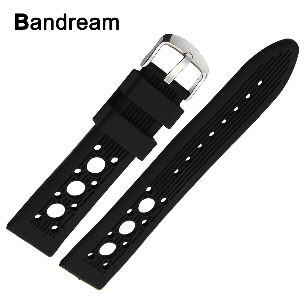 

Silicone Rubber Watchband 20mm 22mm 24mm +Tool for Breitling Avenger Super Ocean Navitimer Watch Band Steel Buckle Wrist Strap