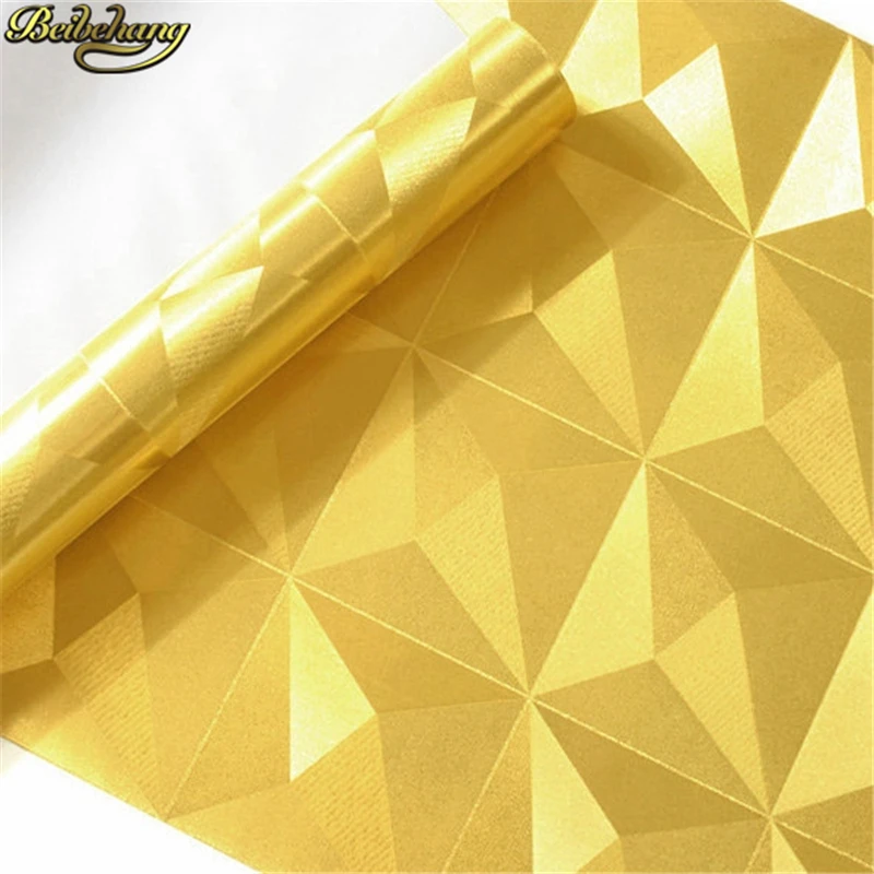 beibehang Gold foil Ceiling wallpaper 3d white diamond hotel living