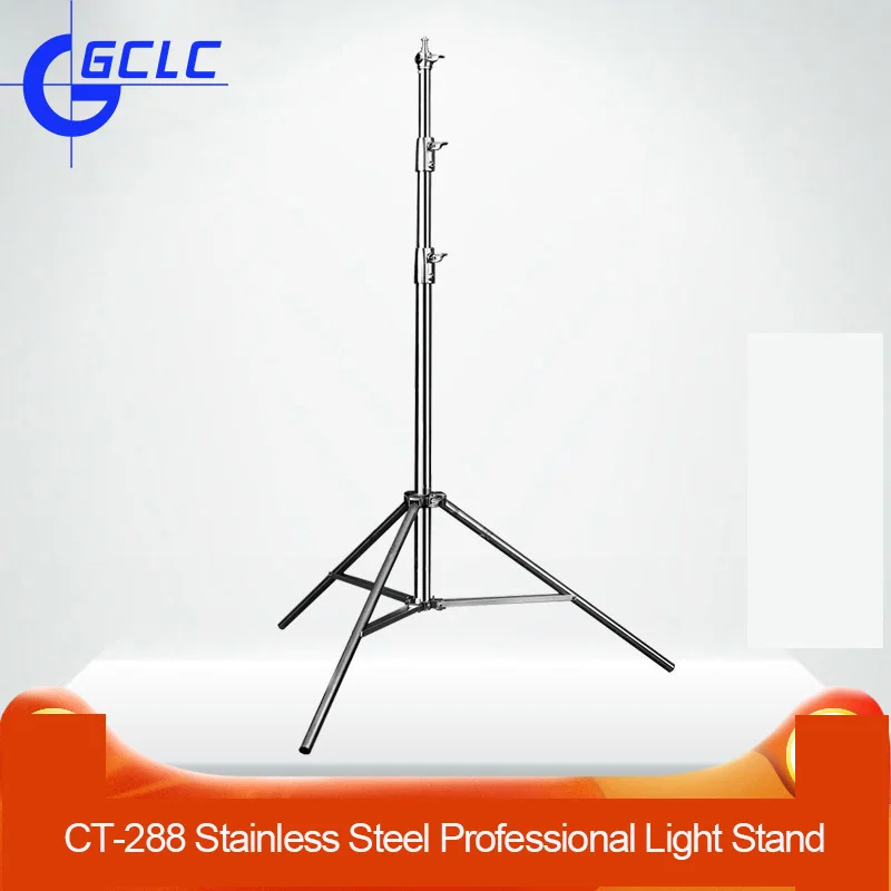 

XINSHETU Photo Studio Leg Light Stand Stainless Steel Tripod For Softbox Video Flashes Photography Accessory 280cm