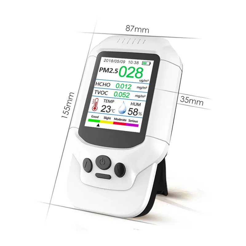 PM1.0 PM2.5 PM10 HCHO детектор TVOC с маска Измеритель температуры и влажности формальдегид