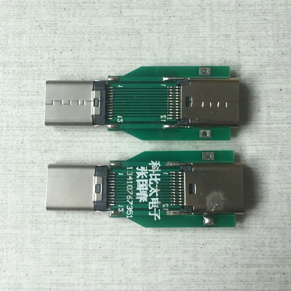 2 шт. USB3.1 TYPE-C 24PIN мужчин и женщин адаптер проходной большой ток тест доска