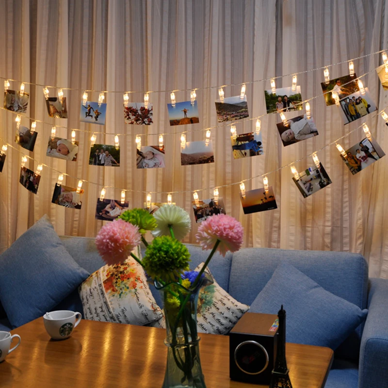 

3M 20 LED New Year String Lights Natal Decorative Light for Christmas Photo Clip Light Wedding Birthday Party Decor