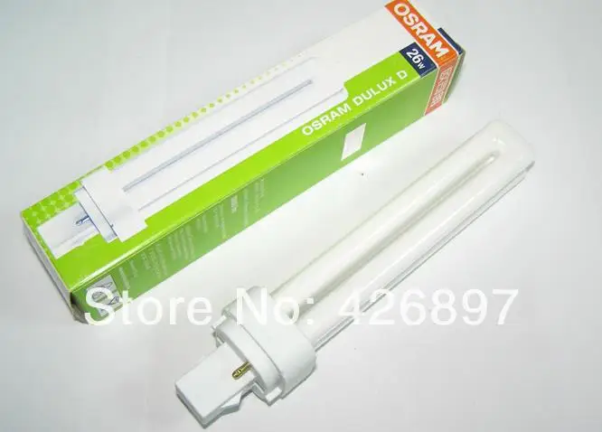 OSRAM DULUX D 26W compact fluorescent lamp tube,LUMILUX G24d-3 2 pins,