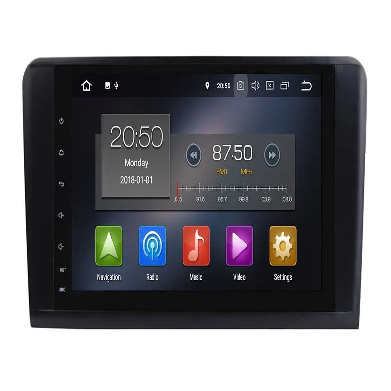 Discount 2din Car Radio gps Android 9.0 NO-DVD Multimedia Player for Mercedes Benz ML W164 ML300 GL X164 GL320 350 420 450 500 R W251280 3