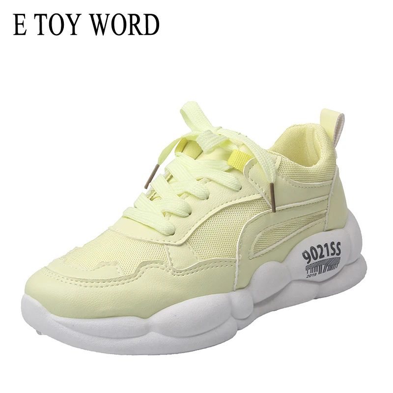 

E TOY WORD Flat shoes female 2019 New Autumn zapatillas mujer Casual Sports Shoes Running Breathable Mesh Shoes Woman sneakers