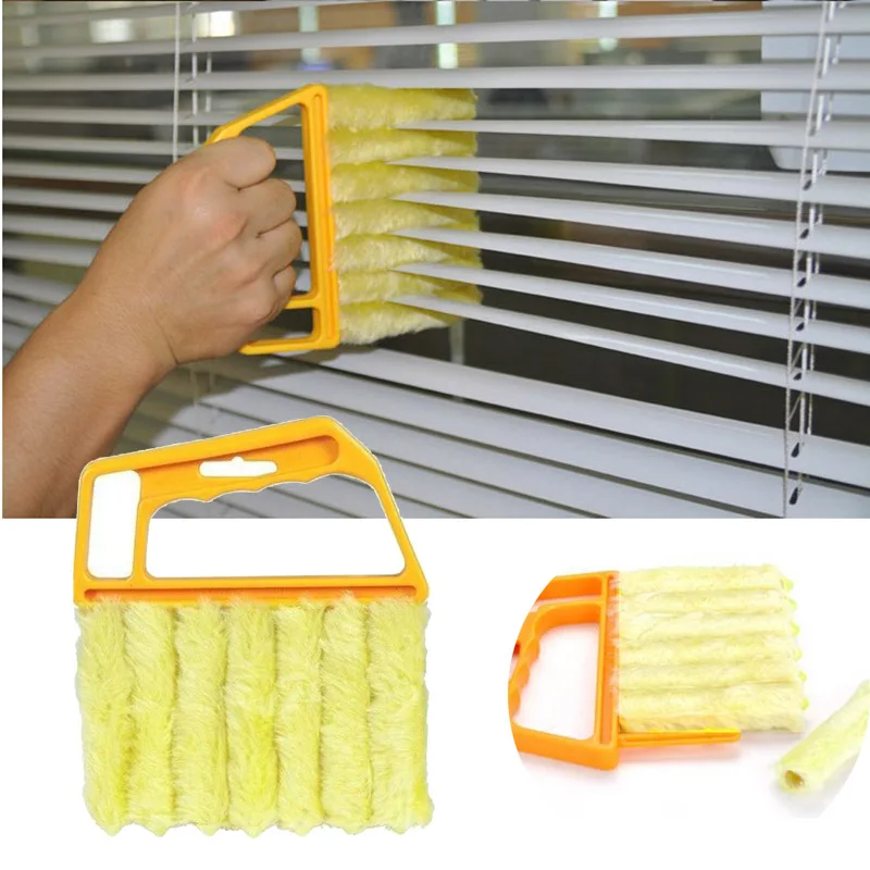 Brush Louver Window Cleaner Easy Car Clean Windshield Tool Mini Blind