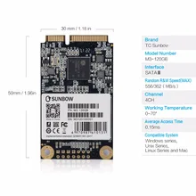 TC-SUNBOW M3-120GB SSD мини SATA3(6,0 ГБ/сек.) MSATA 120 ГБ 128 твердотельный накопитель для настольных портативных ПК MacPro Бесплатный подарок с учетом