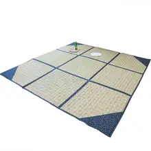 Натуральный пик коврик с растительным рисунком утолщение напольный татами коврик летом коврик для гостиной дети ползают pad складной Звукопоглощение