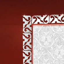 3D акриловая линия талии Наклейка на стену плинтус потолок ТВ фон Наклейка на стену s домашний декор Miroir Фреска в ванной комнате
