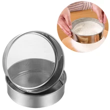 Безуглеродистая Нержавеющая Сталь мука СИТО ДУРШЛАГ порошковый фильтр сахара сетка просеивающий фильтр выпечка торта инструменты