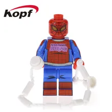 50 шт. Супер Герои Человек-паук суперфрайл Разрушитель собрать Drax Akam Huntress строительные блоки для детей лучшая игрушка подарок PG1521