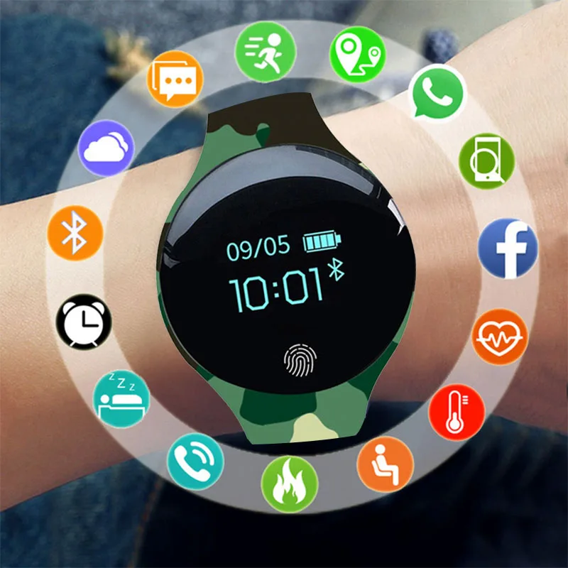

Bluetooth Smart Watch for IOS Android Men Women Sport Intelligent Pedometer Fitness Bracelet Watches for iPhone Clock Men Female