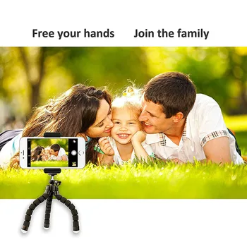 

Mini Flexible Sponge Octopus Tripod Phone Holder for All Type of Smartphone 8899