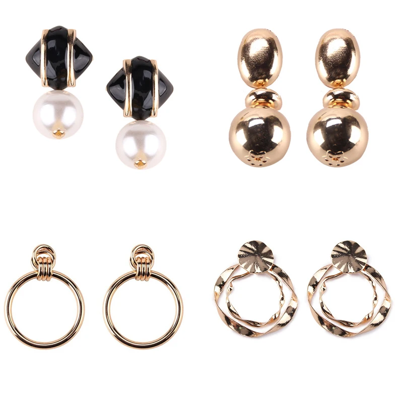 Dvacaman Fashion ZA Multi-Color Crystal Drop Earrings Women Gold Color Maxi Statement Earrings Wedding Party Jewelry Christmas