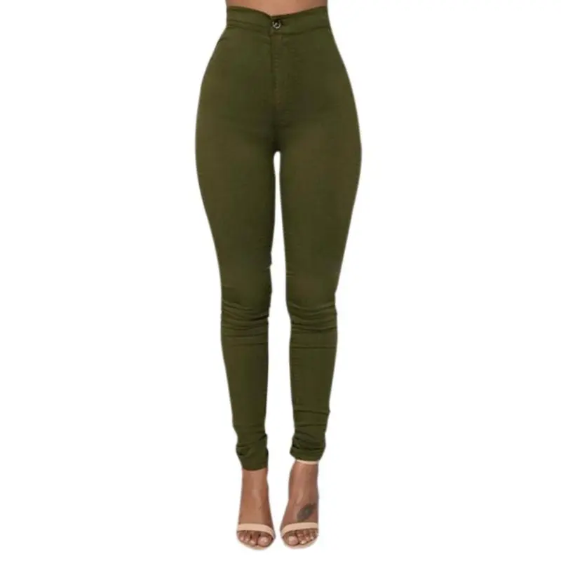

6 Colors Womens Casual Slim Sexy Elastic Waisted Trousers Casual Vintage Skinny Pants women pants 2017 womens clothing