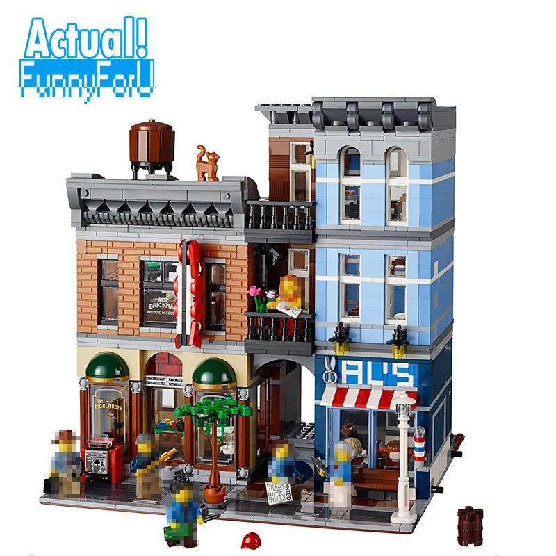 

LELE 30008 2262Pcs Creator City Street Detective's Office Model Building Kit Blocks Bricks Toys for Children Compatible 10246