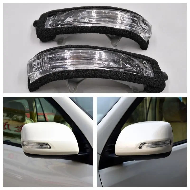 Cafoucs Car Rearview Turn Signal Side Mirror Light For Toyota Land