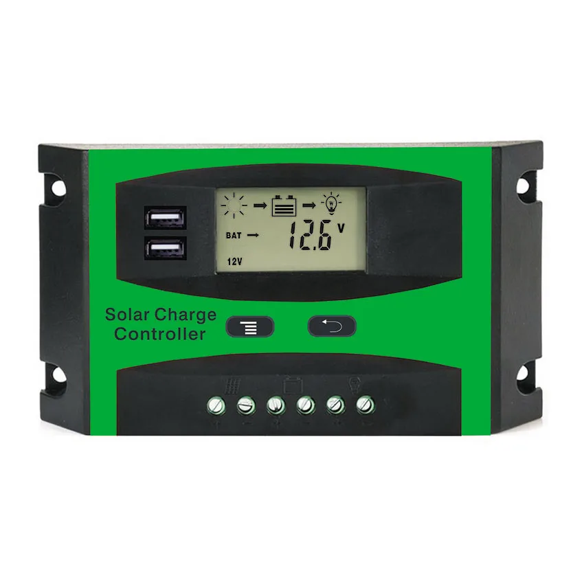 

1pc x 30A 12V 24V LD2430U PWM Solar system battery Charge Controller Regulators Dual USB 5VDC Output