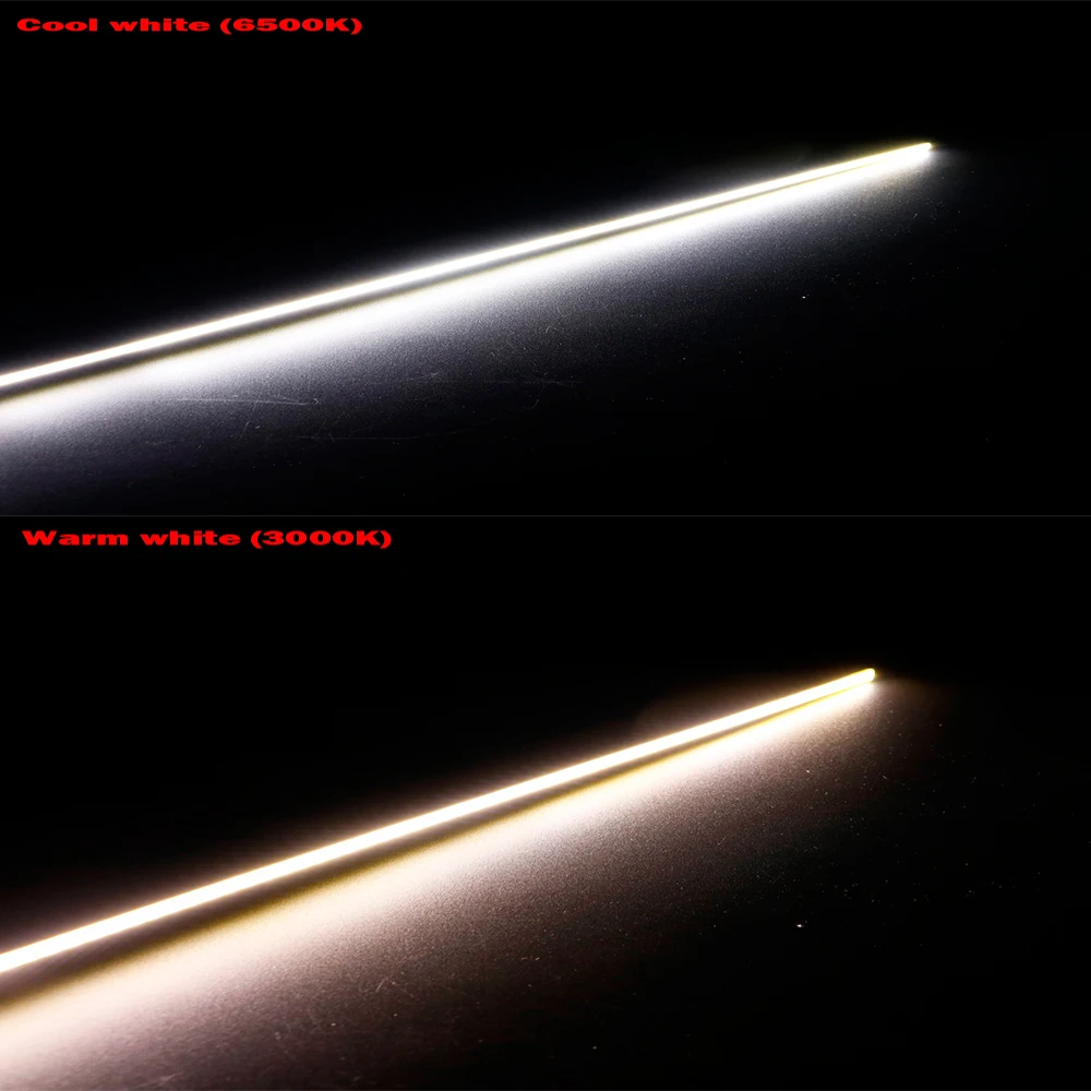 10 шт. 12 В COB LED тонкая полоса 600 мм * 6 Гибкая для освещения красный теплый белый 60 см