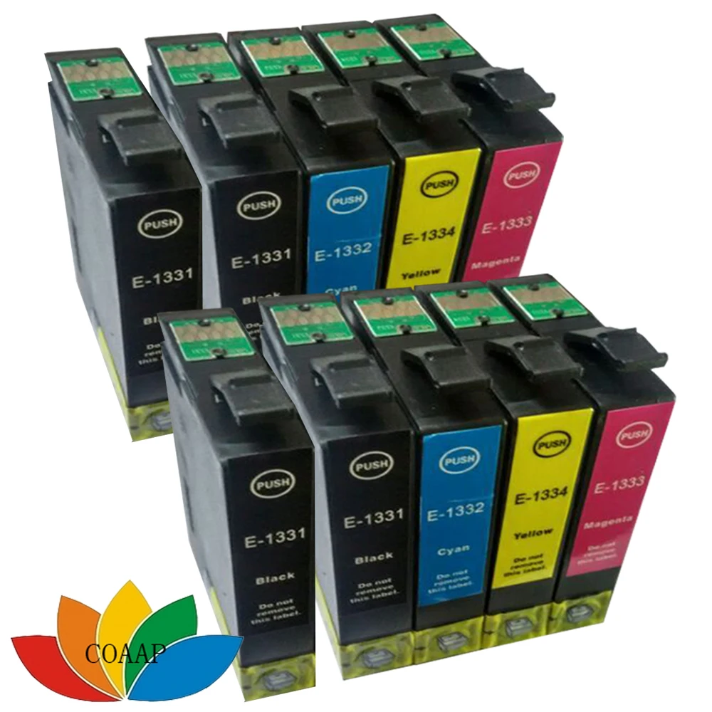 10 Совместимость 133XL патрон чернил для принтера EPSON T133 133 N11 NX125 NX130 NX420 NX430 принтер |