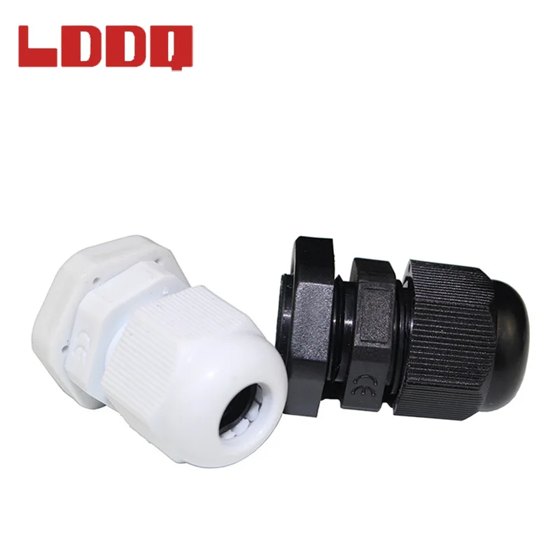 LDDQ 100 шт. PG9 нейлоновый водонепроницаемый кабельный сальник для кабеля 4 8 мм черно