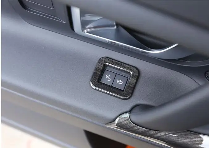 2017 black color car door lock buttons frame trims for land rover discovery sport 2014 2015 2016 2018 | Автомобили и мотоциклы