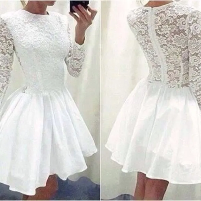 long sleeve homecoming dresses near me
