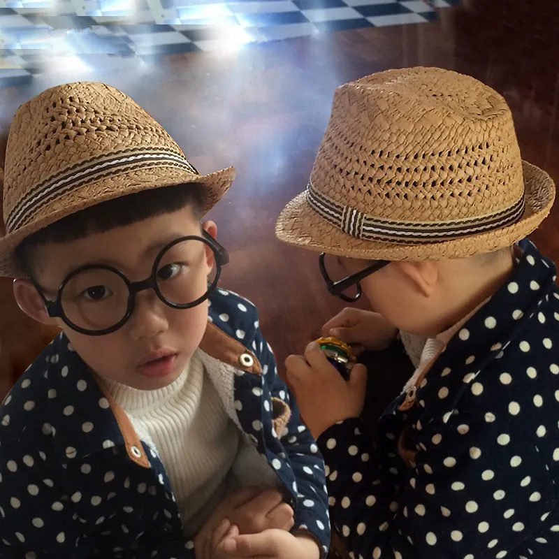 father and son matching hats