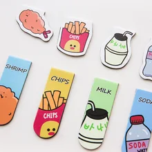 1 шт. Kawaii Закладка магнитный материал милый кот чипсы скрепки закладки канцелярские принадлежности Школьные офисные принадлежности Papeleria sl1131