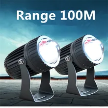 Светодиодный прожектор с разноцветными огнями AC85-265V IP65 белый/теплый белый цвет красный, желтый синий зеленый водонепроницаемый для знаков, на открытом воздухе, отель, светодиодные прожекторы